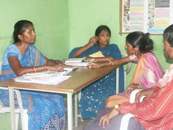 Sangam's Social Worker in the Counselling Cell